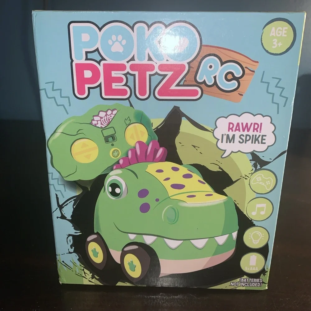 Poko Petz Remote Control Car for Toddlers Spike‎ Dinosaur 2.4GH Ages 3+ NIB